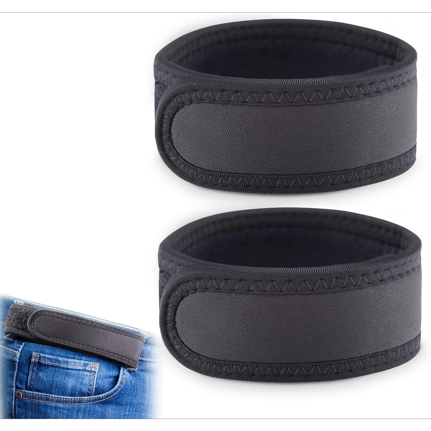 TEMU Men's Next Generation -free Elastic Belt By Pairs, Featuring Ultra- Padding, 1.5-inch Belt Loops