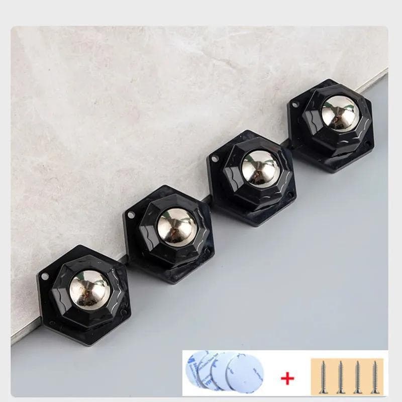 TEMU Heavy Duty - 200kg Capacity, , Stainless Steel With Self-adhesive Backing, Smooth Rolling Wheels For , Furniture Sliders For Heavy Furniture