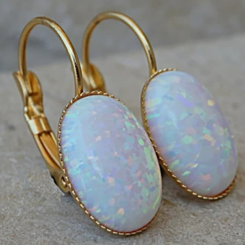 TEMU Jewelry For Brides Featuring Oval Opal Designs, Perfect For Born In October