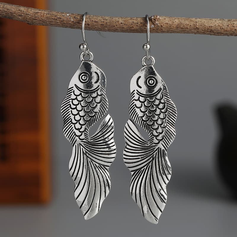TEMU Vintage-inspired Dangle Earrings - Elegant Minimalist Alloy Design, Hypoallergenic & Nickel-free, Perfect Gift For Women On Any Occasion