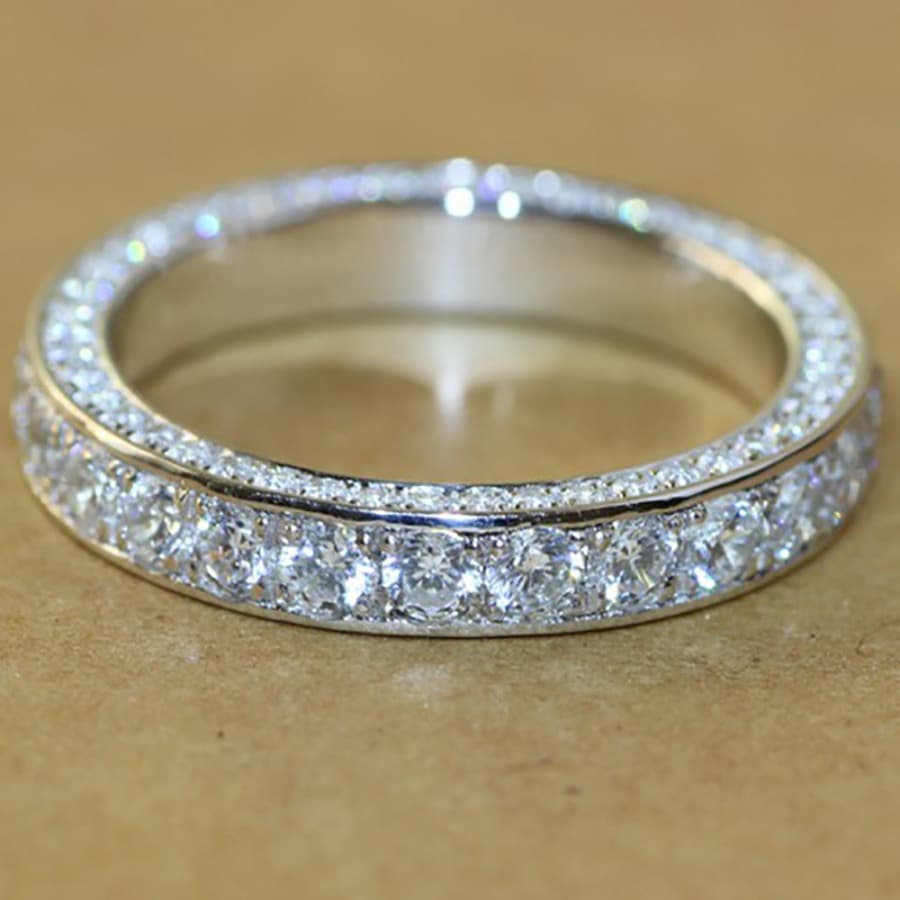 TEMU A Stunning Women's Fashion Ring Suitable For Weddings, Engagements, Parties, And As Gifts For Birthdays, Anniversaries, Or Christmas, In Sizes 5 To 11