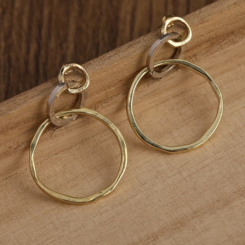 TEMU Bohemian Style Vintage Hollow Circle - Jewelry For Trendy