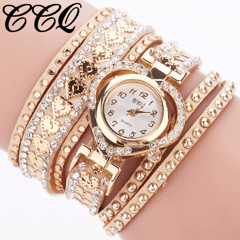 TEMU Women Fashion Long Strap Watch Ladies Casual Rhinestone Dress Watch Female Bracelet Wristwatch Relogio Feminino Clock