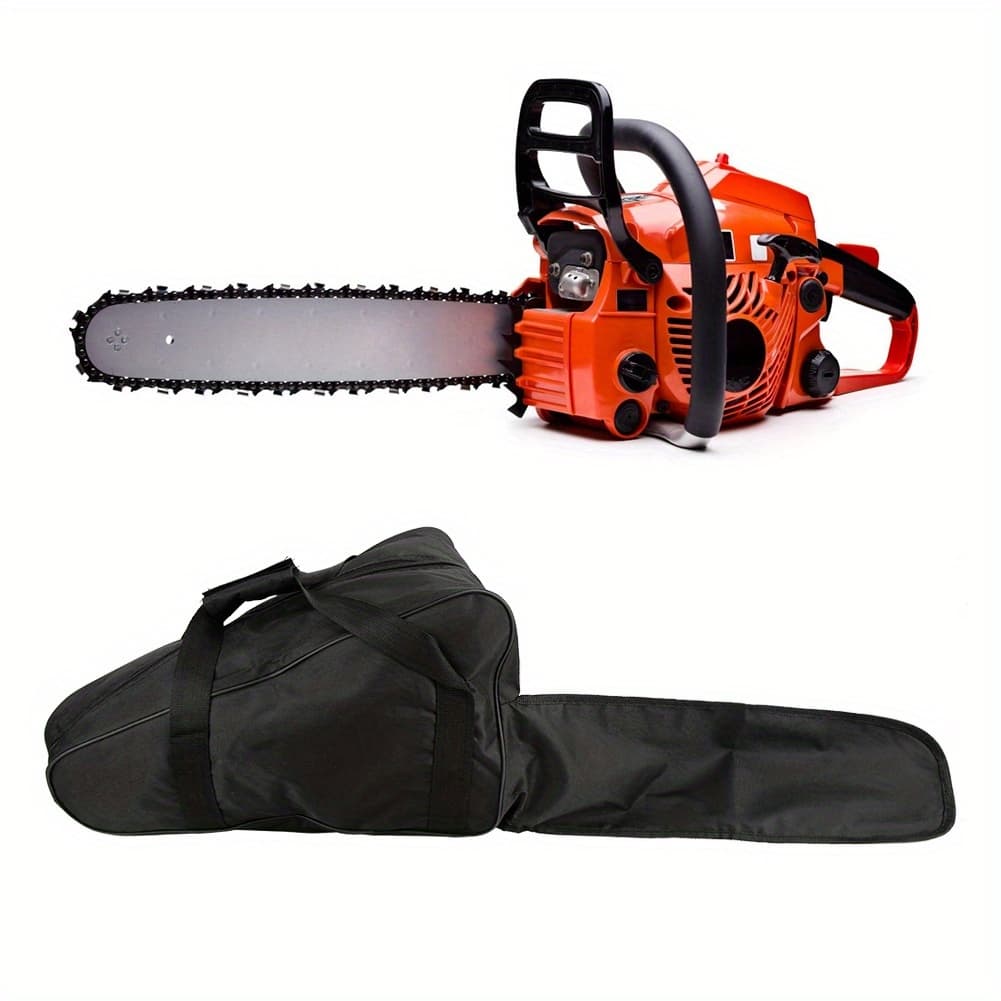 TEMU Sturdy Chainsaw Carrying Bag For 20-22 Inches, Made Of Oxford Fabric, A Portable Case For Woodworking Tools Featuring A Protective Handbag Design