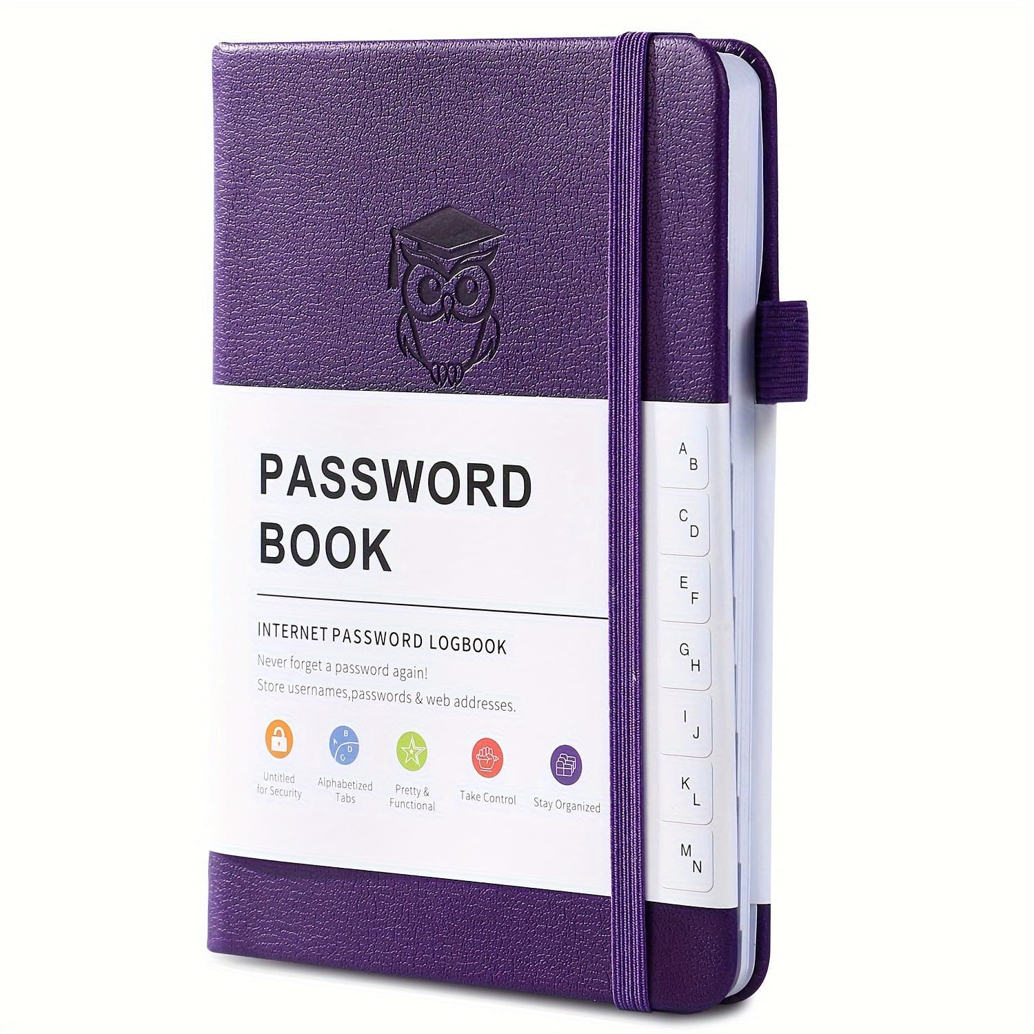 TEMU Password Notebook - A Secure Hardcover Notebook With Letter Labels For Easy Organization - Perfect For Seniors, Internet Password Logs, Address Management, And Pocket-sized