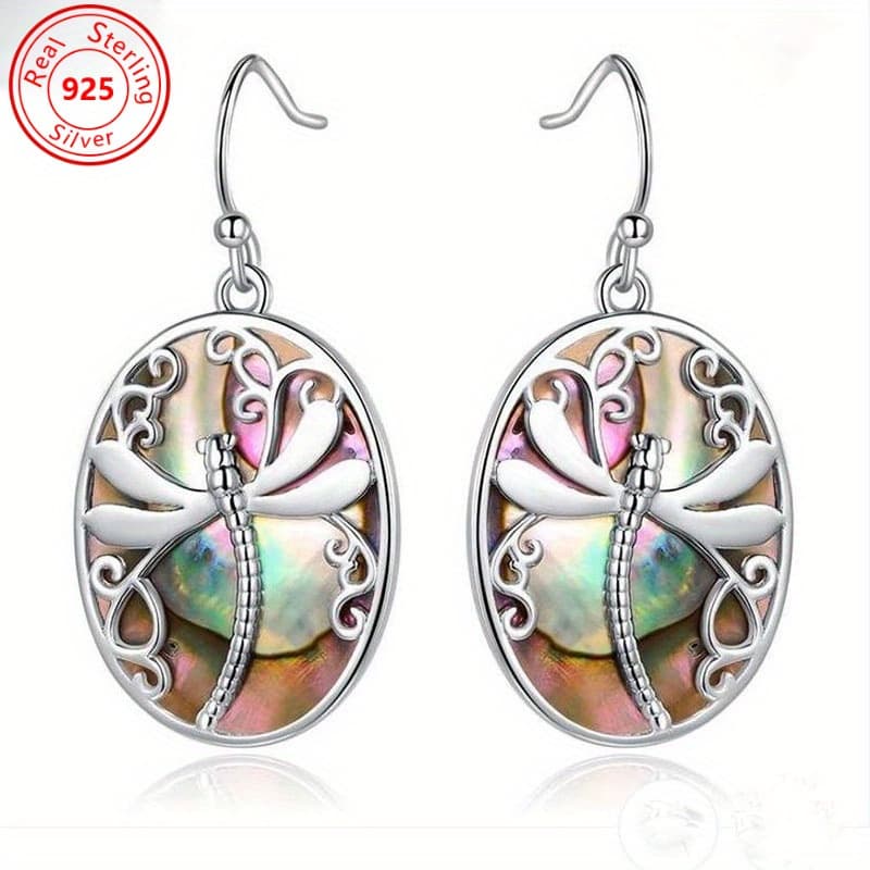 TEMU 1 Pair Of Elegant S925 Sterling Silvery Zirconia Earrings - Nickel Free - Hypoallergenic - , Perfect For Banquets And Engagements - Ideal For Casual Attire And Birthday Stone Gifts