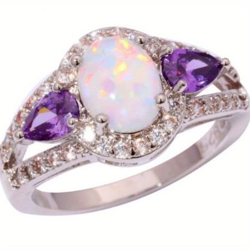 TEMU A Fashionable And Gorgeous Engagement Ring For Ladies Is Perfect For Anniversary Celebrations And Birthday Parties