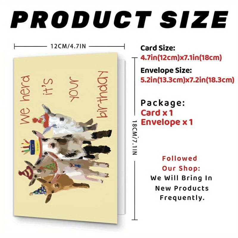 TEMU 1pc A Birthday Card Featuring A Unique , Perfect As A Gift For Anyone Including Parents, , , Neighbors, Or Relatives