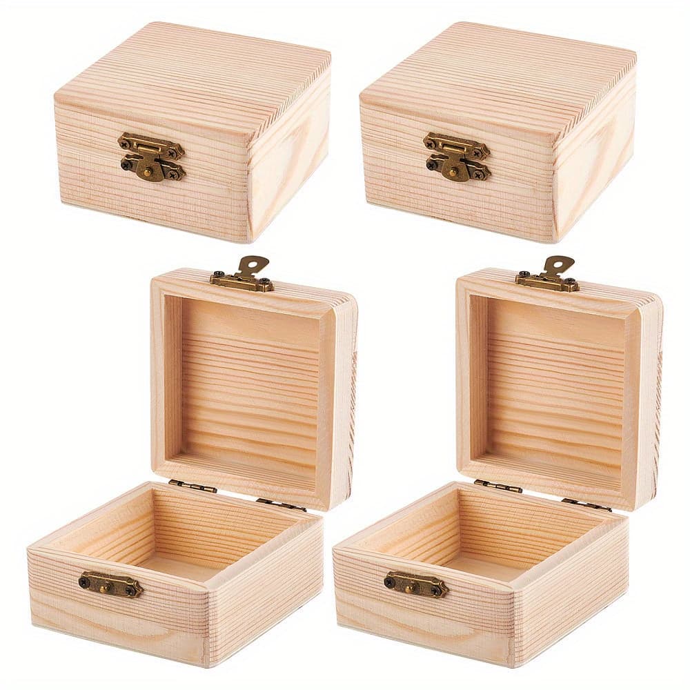 TEMU 4pcs With Rectangle 3 3/8x3 1/8x1 3/4 " (8.7x7.85x4.5 Cm) Craft Toy Kit Supplies