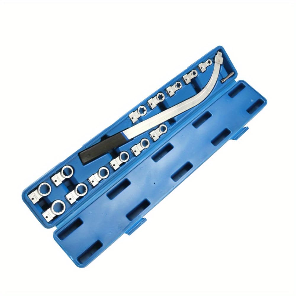 TEMU 15pcs Set Of Belt Pulley Special Tool, Car Engine Belt Adjustment Wrench, Idler Pulley Belt Tensioning Wrench
