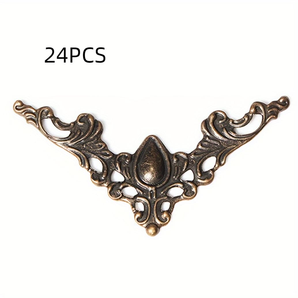 TEMU 24pcs, Tin Corner Protectors For Crafts, Gift Jewelry Box Accessories Protective Corners