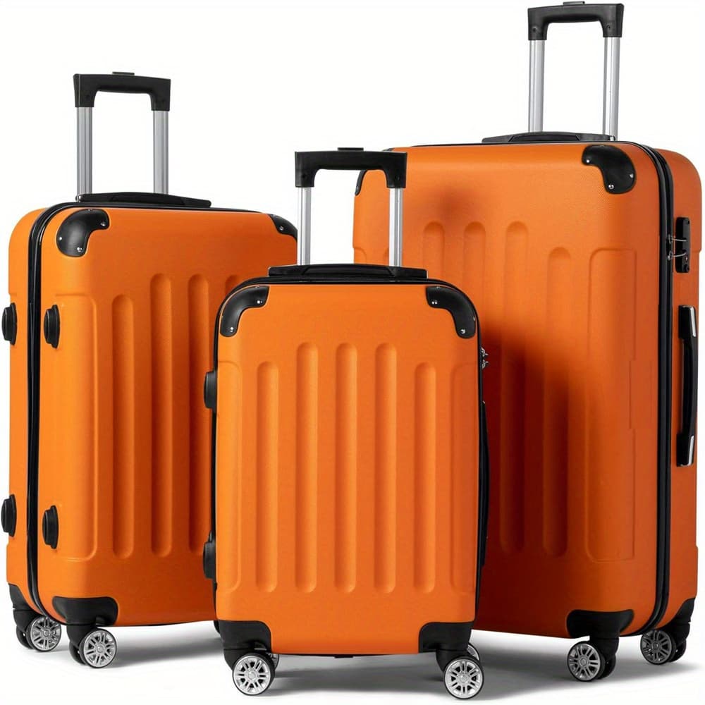 TEMU Luggage Sets Lightweight Suitcases With Wheels Abs Travel Luggage , 3pcs Set (20/ 24/ 28)