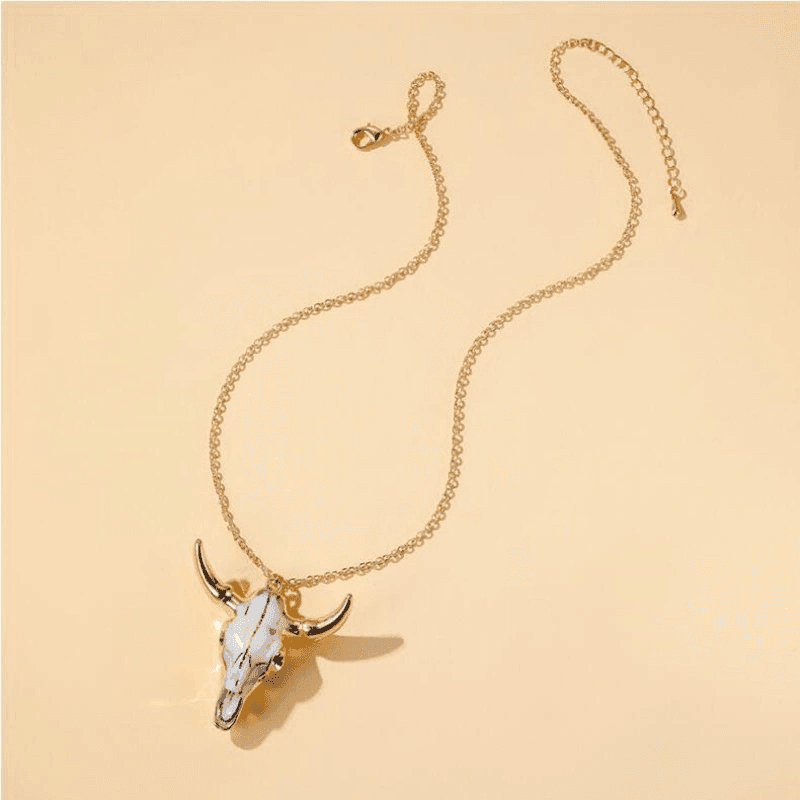 TEMU For Men! 1 - Cattle - Shape Pendant Necklace, In Hip - Pop Trendy Style, Suitable For Parties, Simple, Durable And Stylish