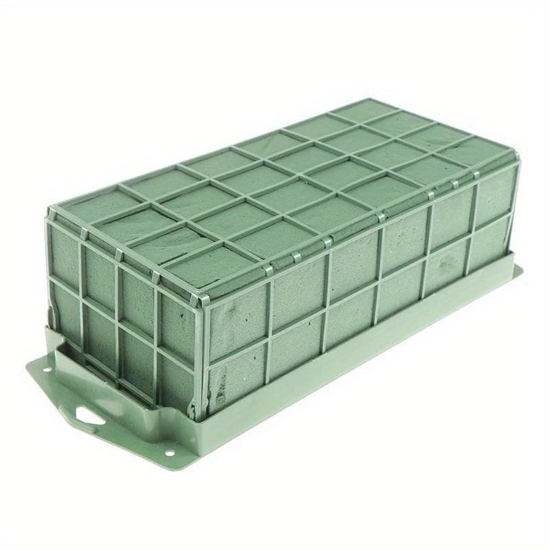 TEMU 1pc Wet And Dry Flower Florist Brick Diy Florist Flower Arrangement Clay Block Flower With Cage