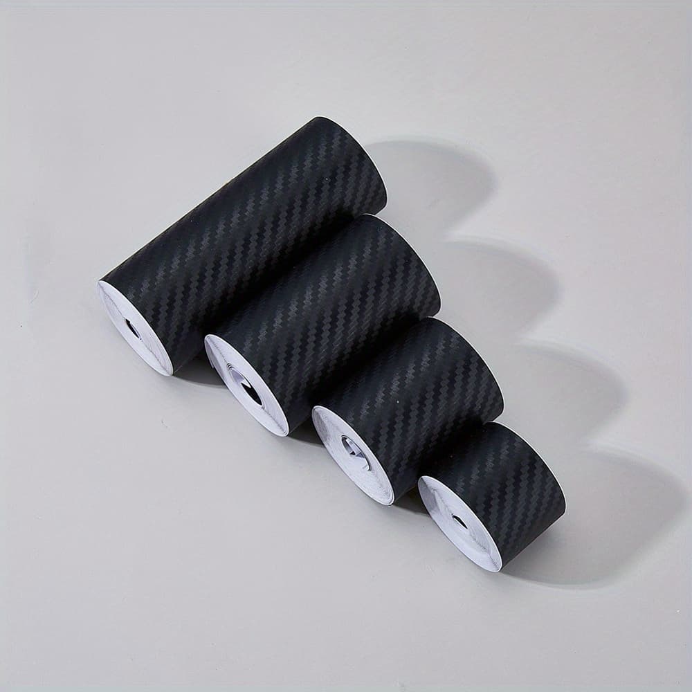 TEMU 4 Rolls 4 Sizes Fiber Self-adhesive Car Stickers - Self-adhesive Decorative Car Sticker / Roll