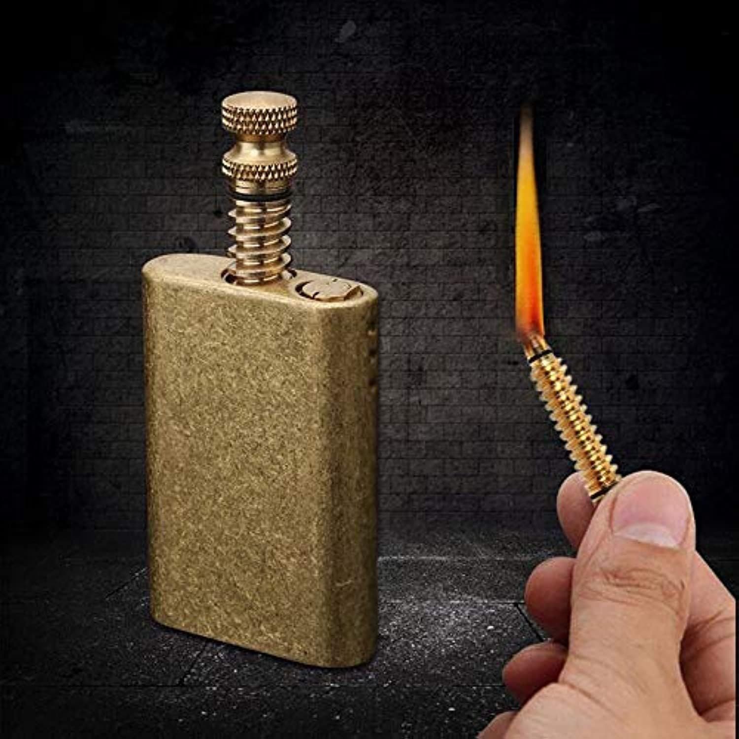 TEMU Permanent Matches Lighter, Copper Trench Lighters, Outdoor Survival Emergency Fire Starter, Reusable Forever Matches, Perfect Birthday Gifts For Men Dad Husband