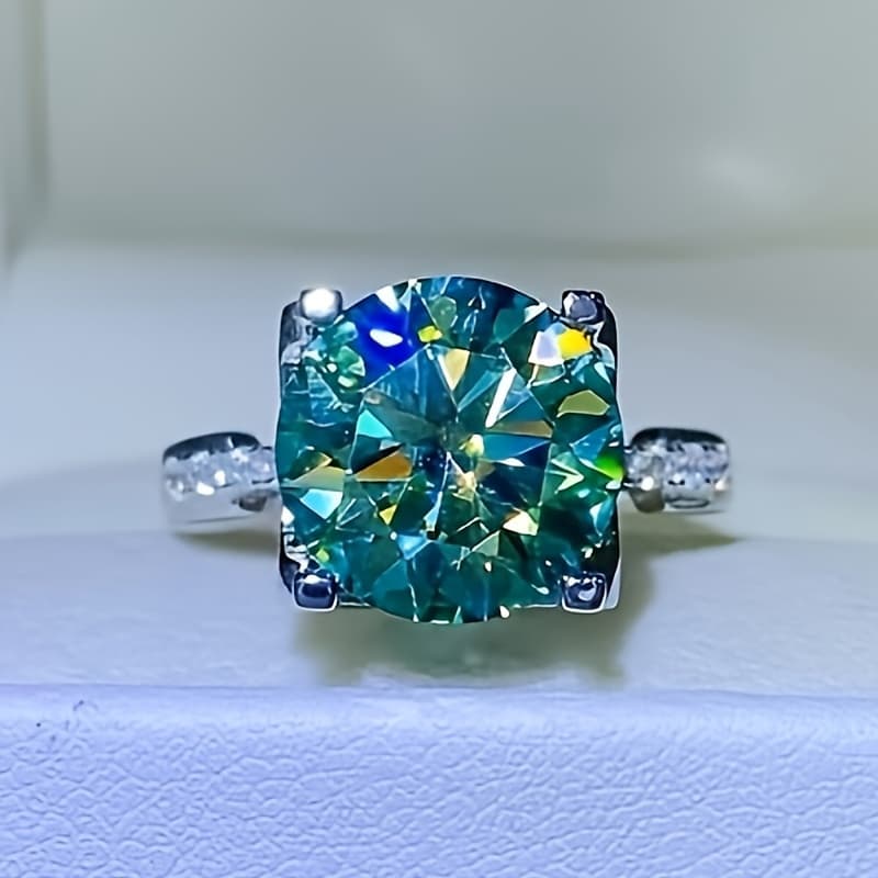 TEMU 1pc 5ct 3a Zirconia S925 Silver Ring Elegant Engagement Ring, S925 Silver, Setting, Hip-hop , Suitable For Daily Wear And Gift , Perfect For Christmas, Valentine's Day, Anniversaries, And All