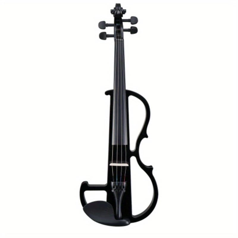 TEMU Full Size 4/ 4 Bunnel Edge Electric With Case Bow Headphone Connecting Line Black
