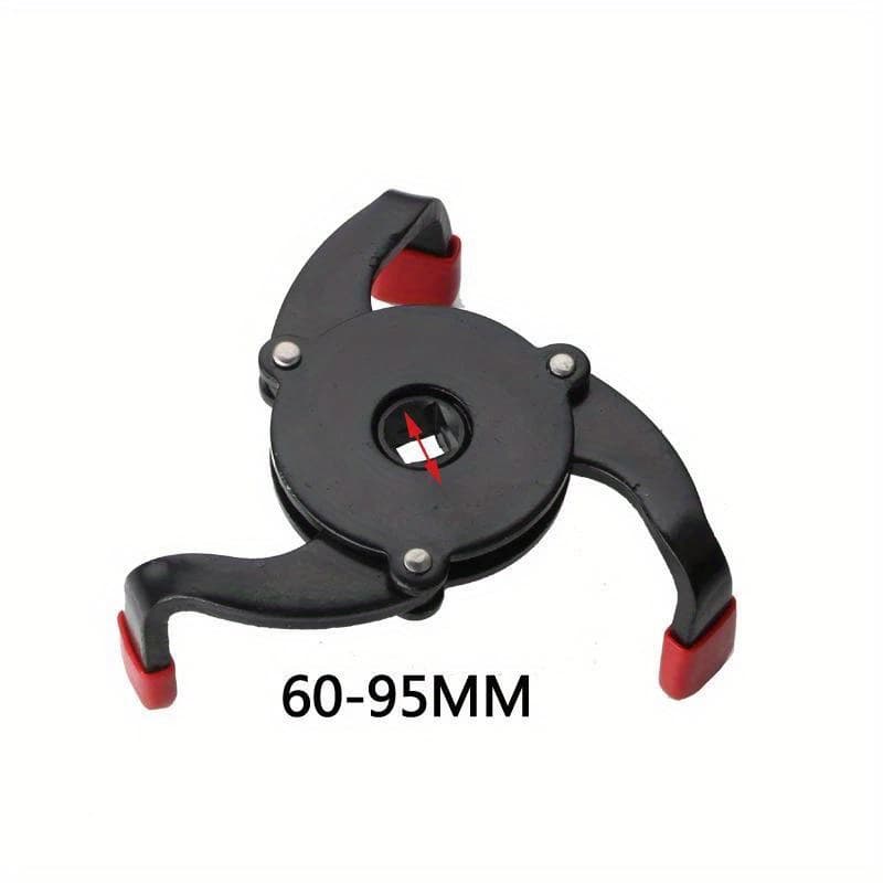 TEMU High Quality Universal 3 Jaw 3/8" Car Adjustable Oil Filter Remover Wrench Tool 60mm To 95mm 2.4" To 3.7" Auto Accessories