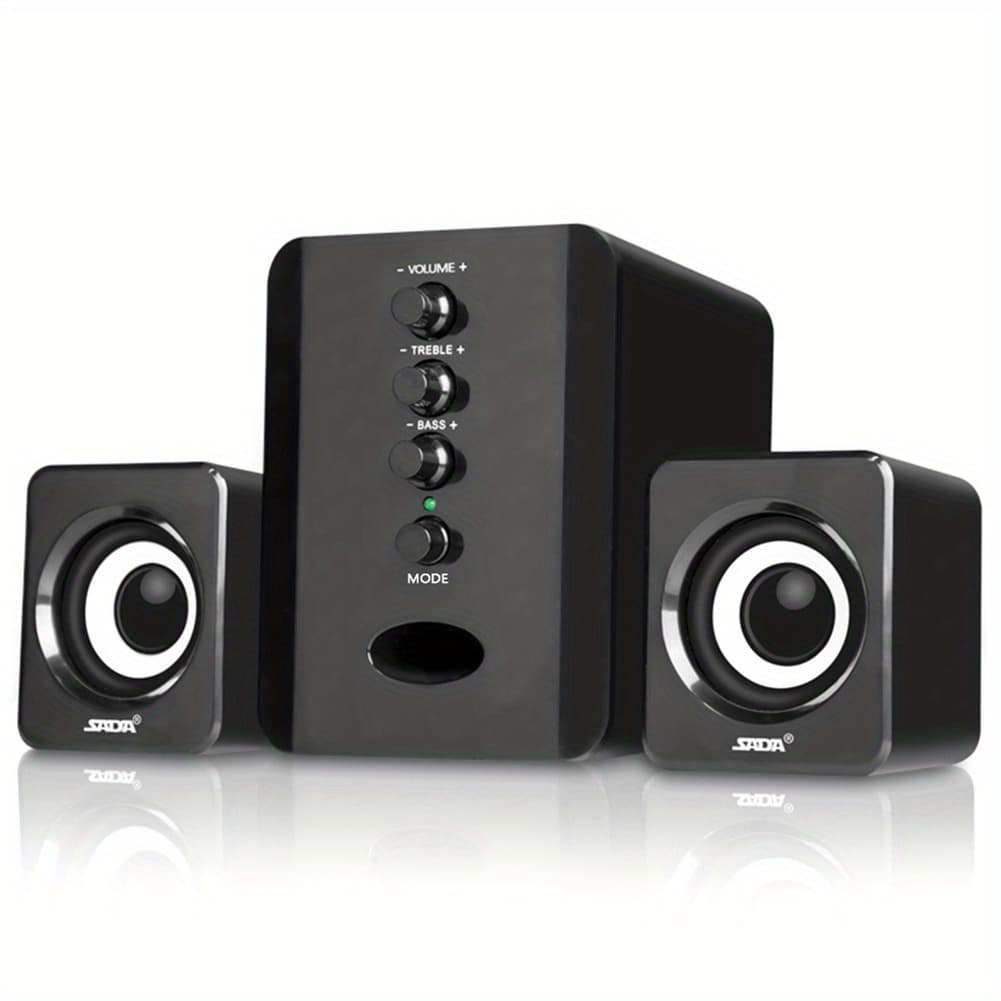 TEMU 3w Treble And Independent Adjustment Mini Subwoofer, Rear 3 Inch Speaker Dv 5v And Usb 5v Wired Speaker, Tablet Pc For Cellphone