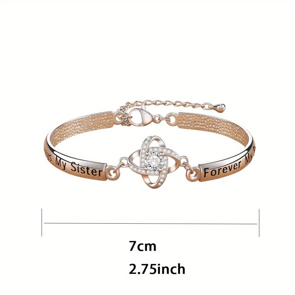 TEMU Fashion Exquisite, Bracelet, Suitable For Sister Mother, Anniversary Christmas Thanksgiving Valentine's Day Birthday Gift To Her