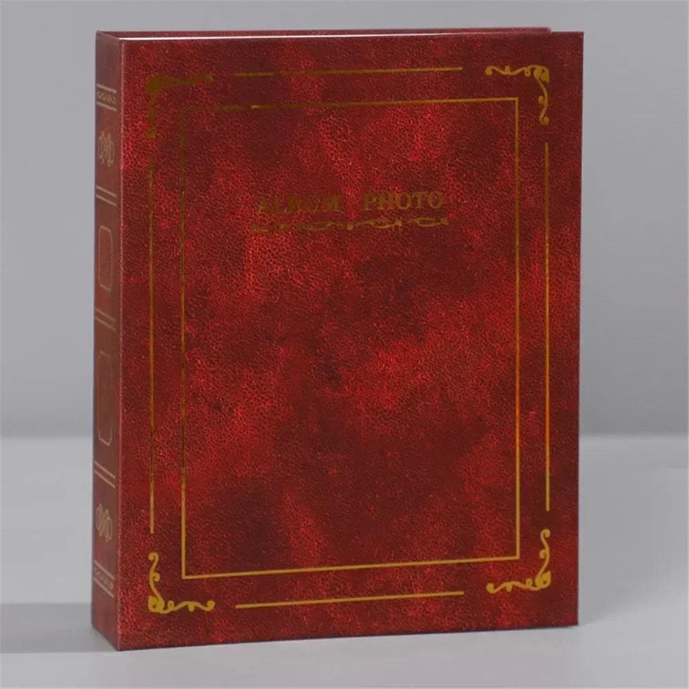 TEMU 6 Inch 100 Photos 10x15cm Art Photo Albums Interstitial Album Classic Retro Photo Album Collection Home Decoration