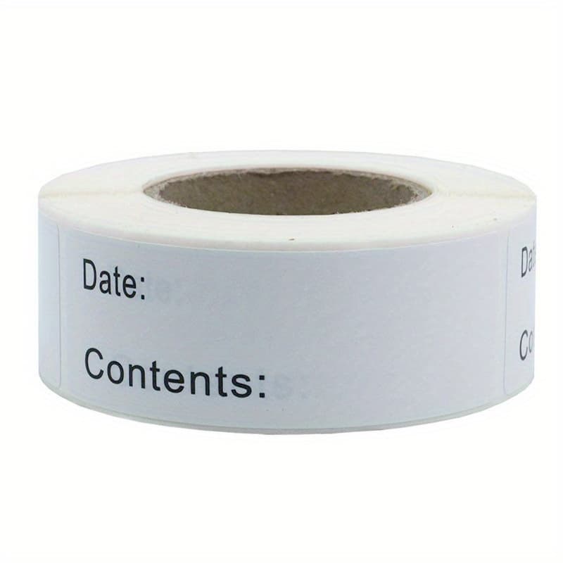TEMU Easy-peel Dissolvable Food Labels - Freezer Safe, Includes Date Stickers For Freshness Tracking