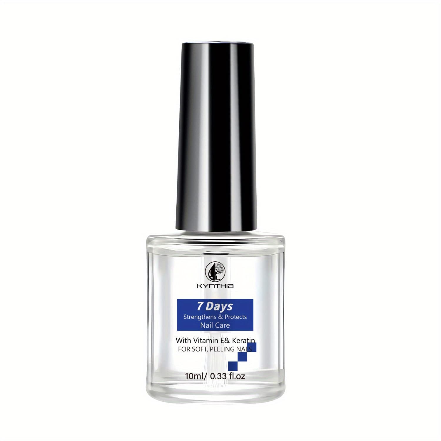 TEMU 10ml/0. 33fl. Oz Nail Strengthener Oil, 7 Days Protection With Vitamin E & Keratin For Soft, Peeling Nails, Nail Care Serum To Stop Nails From Chipping And Peeling