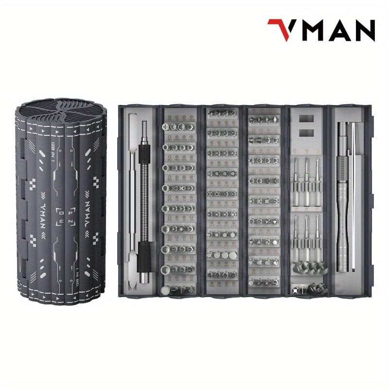 TEMU 128 In 1 Precision Screwdriver Set, Portable Screwdriver Set With 122 Magnetic Batches, Suitable For Iphone, Laptops, Pcs, Watches, Glasses, Game Consoles, Modifications, Diy, As A Christmas Gift