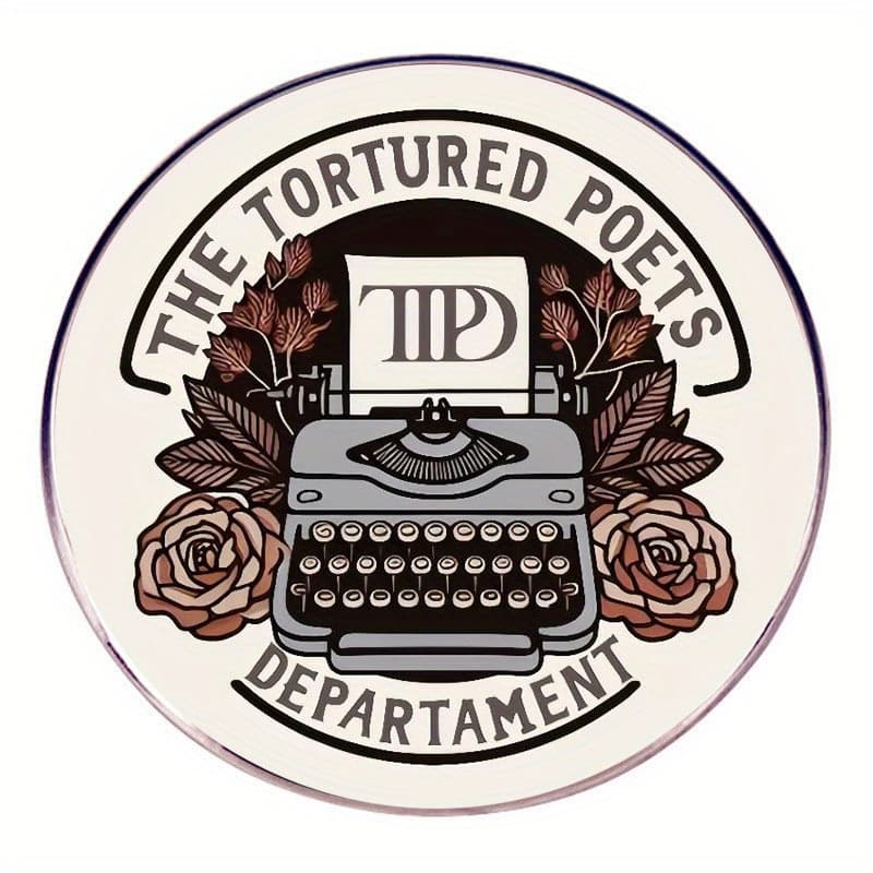 TEMU Suffering Poetry Brooch Music Album Pin Badge Metal Alloy Badge Additions