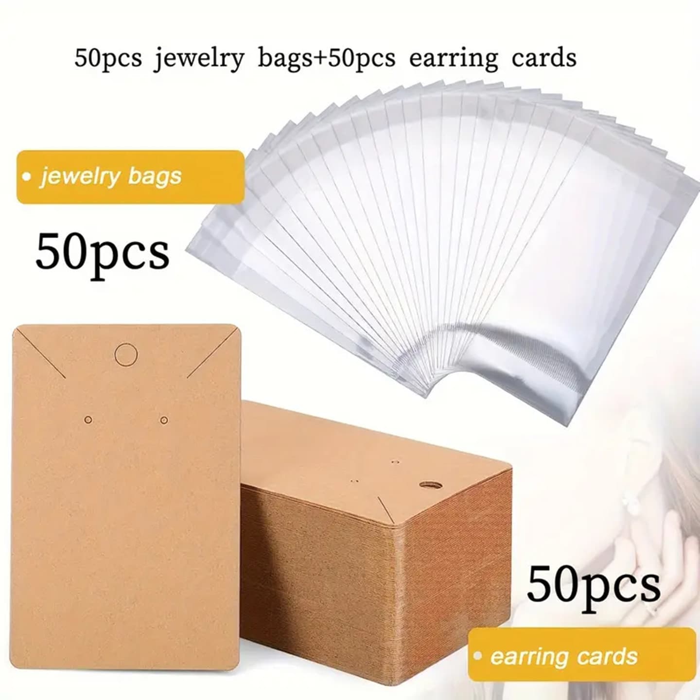 TEMU - Jewelry Display Opp - Polypropylene , For , Necklaces, Small ,jewelry Making Display & Packaging ,beading&jewelry Making