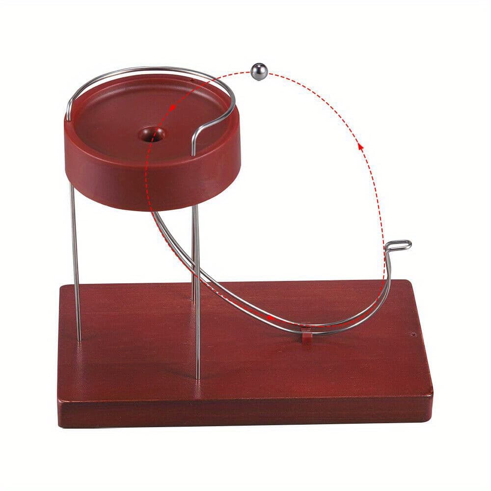 TEMU Kinetic Art Machine Plastic Kinetic Energy Model Rolling Ball Perpetual Marble Machine Science Physics Gadget Decompression Cycle Ornament Office Home Ornament