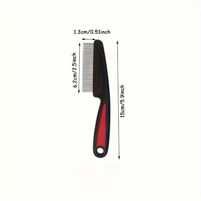 TEMU 1pc Stainless Steel Encryption Tooth Comb - Effortlessly & , Enjoy Scalp Massage - Durable, Hypoallergenic, Professional-grade Cleaning Comb