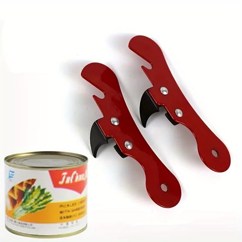 TEMU This Set Includes 2 Pieces, And Serves As A Versatile Device For Accessing Tin Cans, As Well As Black And White Light Milk Containers, Making It A Handy And Useful Tool For Opening Metal Cans