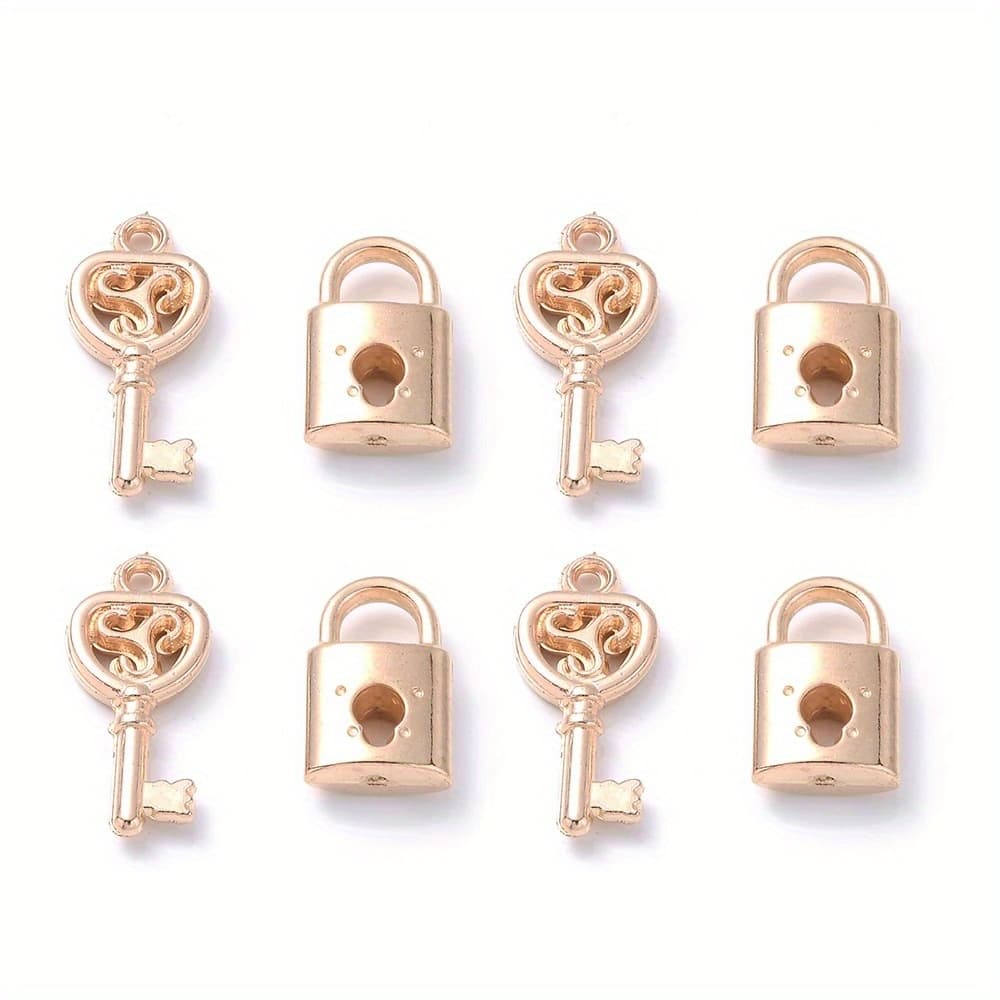 TEMU 50pcs Ccb Lock Set Pendant For Diy Bracelets Necklaces Earrings Decorative Accessories