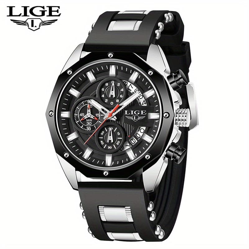 TEMU 2024 Men&women&;s Watch. Chronograph Calendar Luminous Quartzwatch. Outdoor Casual Sports Watches. Suitable For To Students., For Women