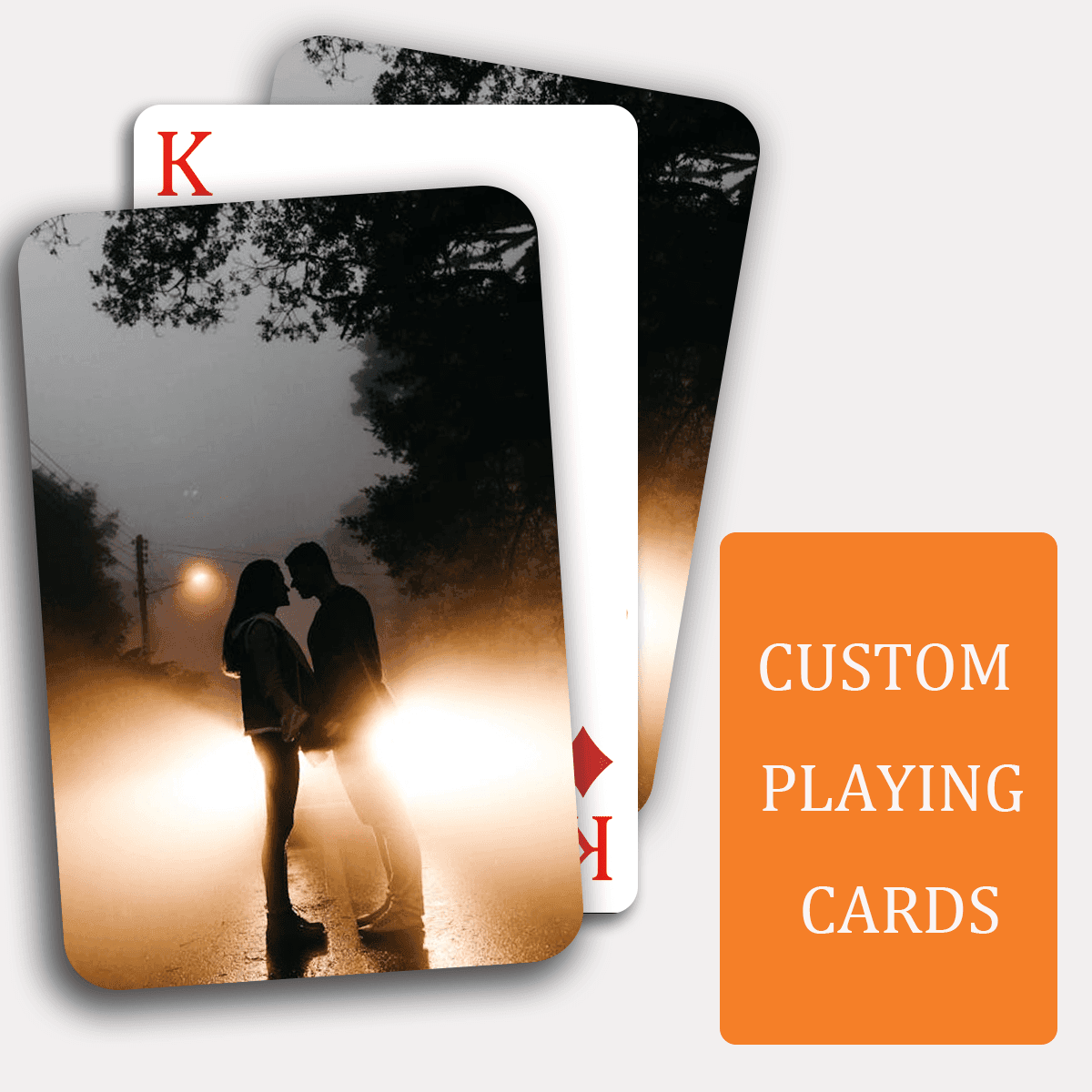 TEMU Custom Photo Playing Cards - 54pcs Personalized Blank Card Deck For Birthday, Graduation, Wedding, Valentine's Day, Thanksgiving, Christmas, Halloween Gifts For Boyfriend Girlfriend Family