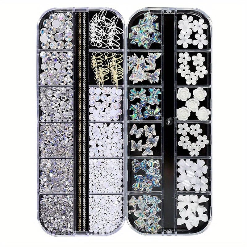 TEMU 2 Boxes/ Set Aurora Nail Accessories, 3d Women's Nail Accessories, Nail Decoration Accessories, Suitable For And Gifts