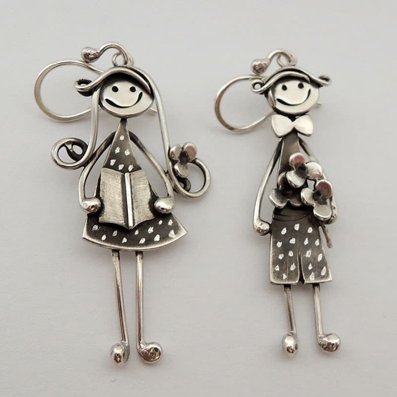 TEMU Creative Retro And Character Hanging Earrings, Suitable For Piercing Ears. Interesting Gifts For , Suitable For Women