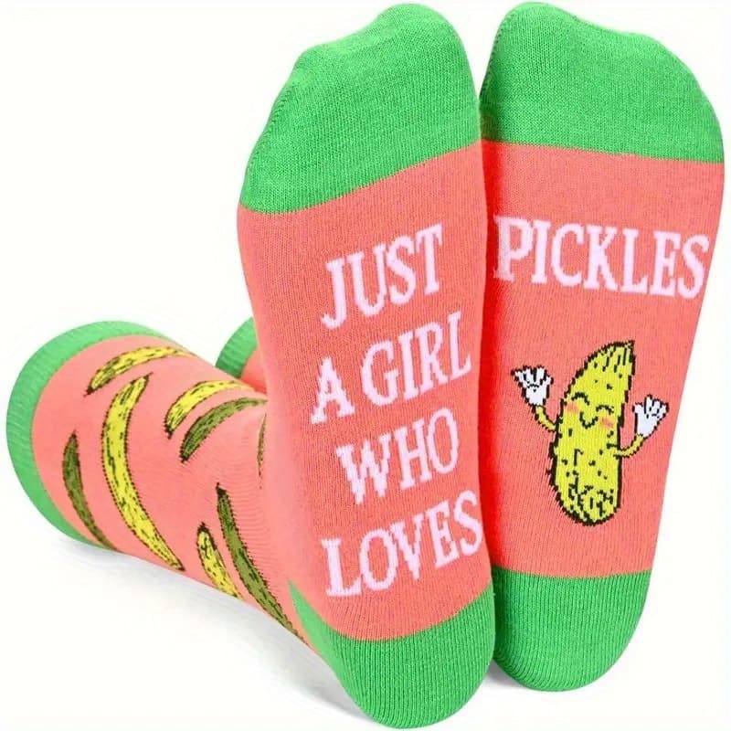 TEMU Geometric Patterned Socks For Men, 1 Pair, 100% Polyester, Hand Washable, Novelty Knit Fabric, Humorous Enthusiast Design
