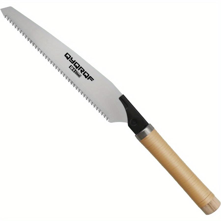 TEMU Japanese Hand Saw, 10 Inch Pull Saw 17 Tpi With Detachable Blade Wood Saw For Woodworking Gardening ()
