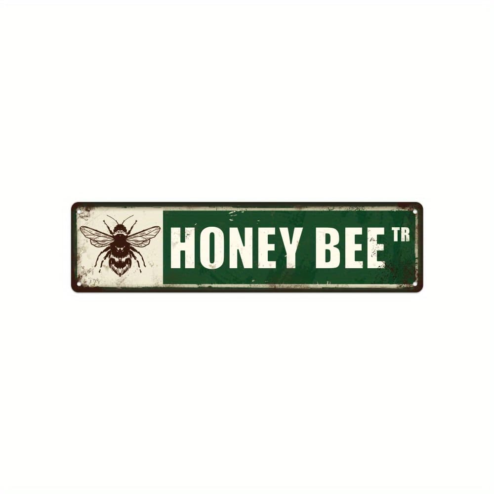 TEMU Putuo Decor 1pc Honey Metal Tin Sign, Wall Art Decor For Home Garden Cafe, Gifts For , 3.9 X 15.7 Inches