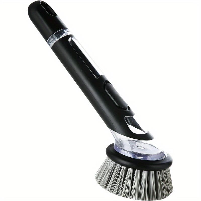 TEMU Pot Brush With Soap Dispenser, Kitchen Dish Brush, Kitchen Brush For Cleaning Dishes, Pots, Pans And Sinks, Dishwashing Tools, Kitchen Tools