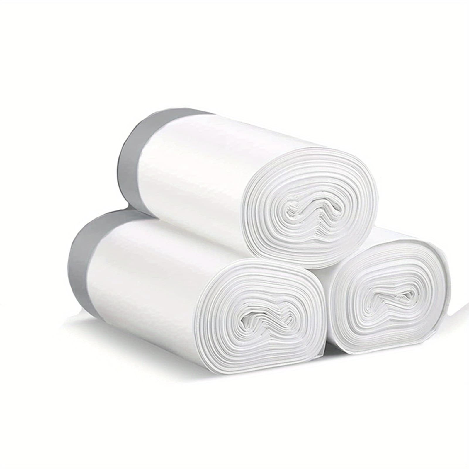 TEMU 3 Rolls Per Pack, 45pcs Pe, 3 Rollssmall Drawstring Garbage Bag 4 Gallon, Plastic Trash Can Trash Can Liner 15 Bathroom Toilet Bedroom Office Toilet