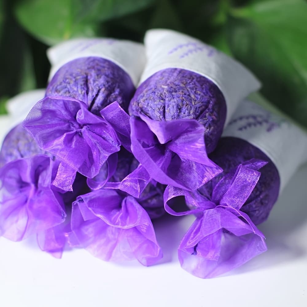 TEMU 5 Lavender-scented Bags, Perfect As Gifts Or For Use In Yarn Storage, Car Fragrance, And In Drawers And Wardrobes, Featuring A Lavender — image 1