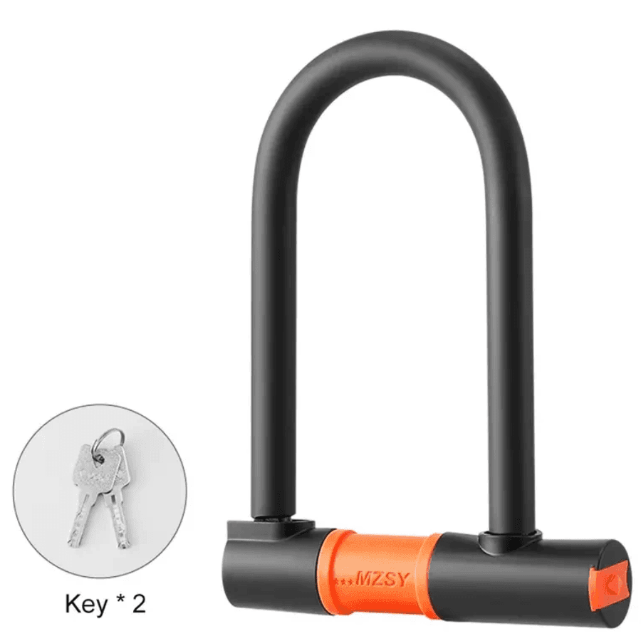 TEMU Bike U Lock Heavy Duty Bike Lock Bicycle Lock U Lock For Bicycle Heavy Duty U Lock With 3 Keys For Road Bikes Mountain Bikes