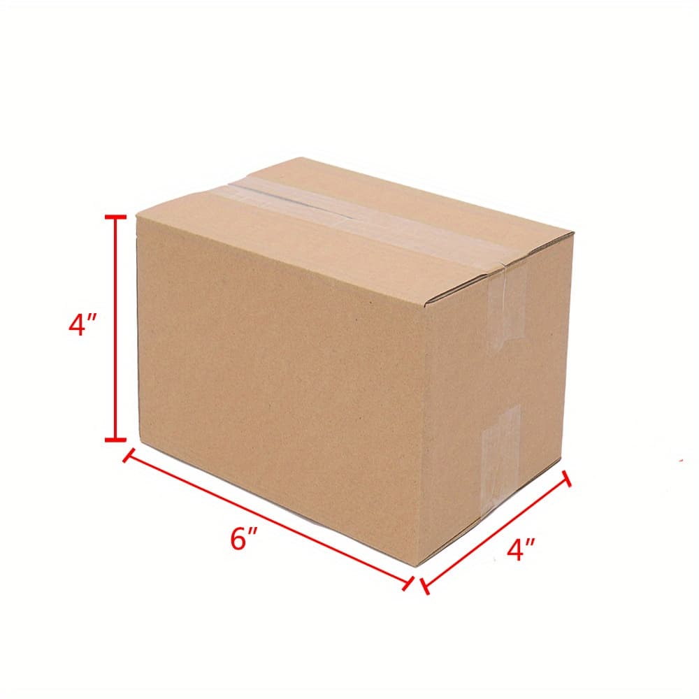 TEMU 25/50/100pcs Cardboard Boxes, Record For Packaging Boxes. Used For Packaging, Storage, Delivery, Relocation Of Houses, With Quantities, Sizes, Thick Cardboard,