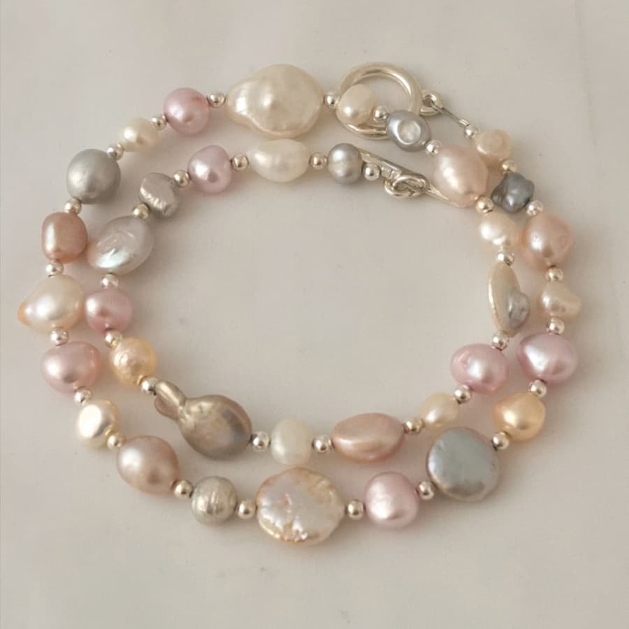 TEMU Mixed Necklace Pinks And