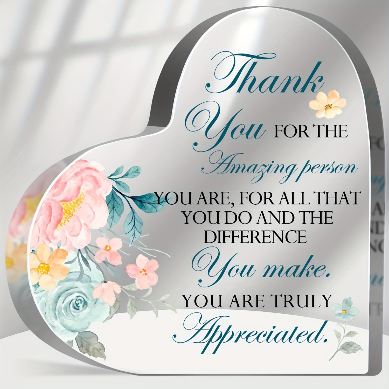 TEMU "thank You For Being Such An , Thank You For All And You Make. We Really You." - Inspirational Quotes Gift For Women, Men, Desk Decoration, , Acrylic Material, Suitable For Home, Kitchen,