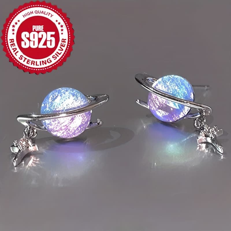 TEMU 925 Sterling Silver Exquisite And Fashionable Pendant Earrings Are For Girls' Birthdays, Christmas, And Anniversaries